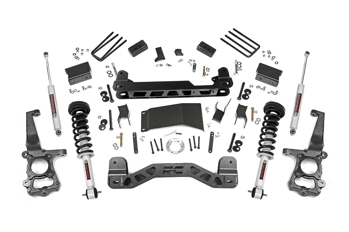Rough Country 4 Inch Lift Kit Ford F-150 4WD (2015-2020) 
Lifted Struts, N3 Shocks