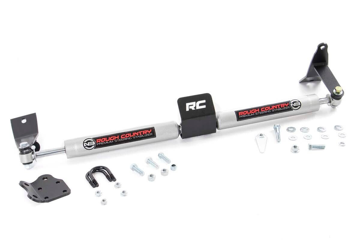 Rough Country N3 Steering Stabilizer Dual | 2-8 Inch Lift | Ram 2500 (03-13)/3500 (03-12)