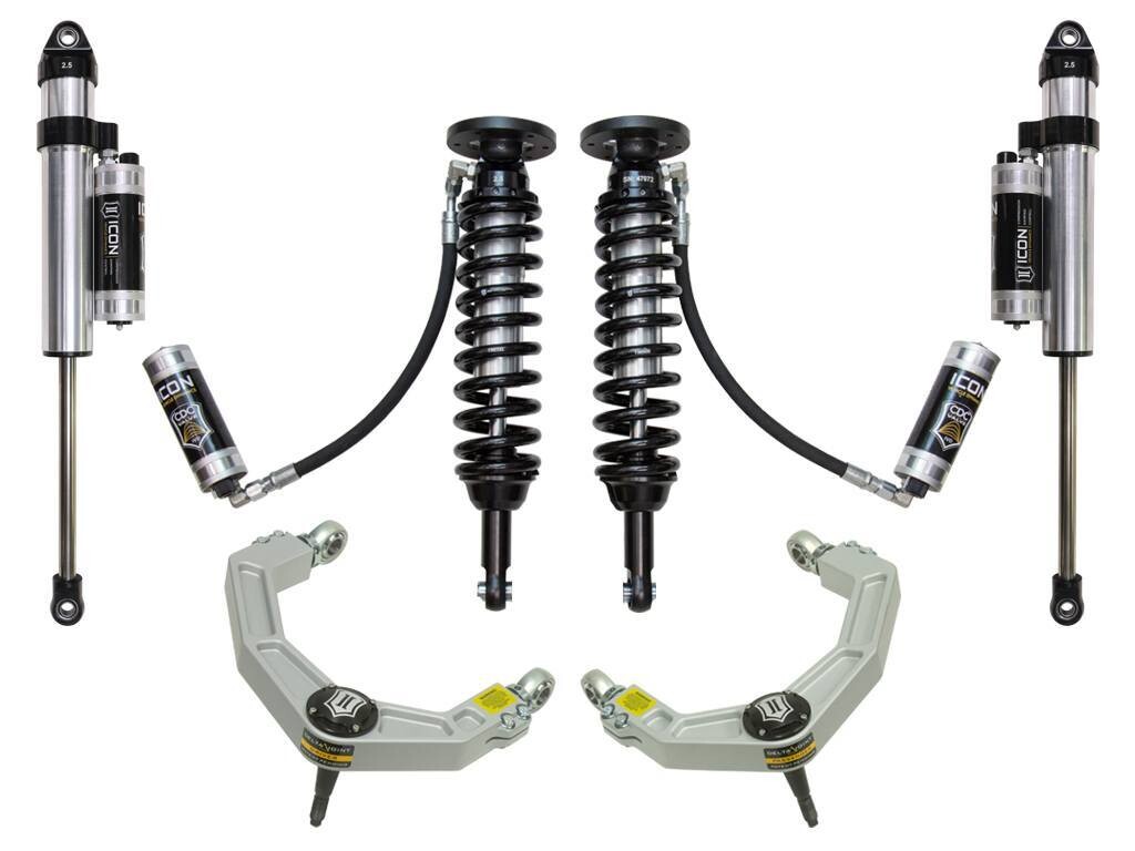 ICON 09-13 Ford F150 4WD, 1.75-2.63&quot; Lift, Stage 5 Suspension System, Billet UCA