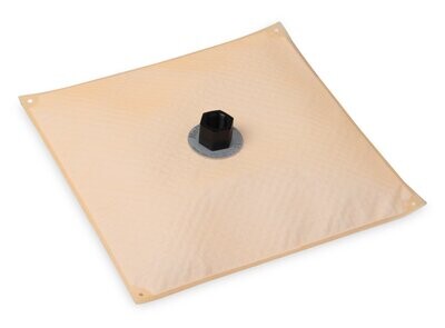 11&quot; x 11&quot; HydraMat®, Square
Center outlet pick-up with -1/2&quot; NPT fitting. Fitting location designed for universal use.