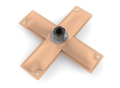 8&quot; x 8&quot; HydraMat, Cross
Center outlet pick-up with -3/8&quot; NPSF fitting. Fitting location designed for universal use.