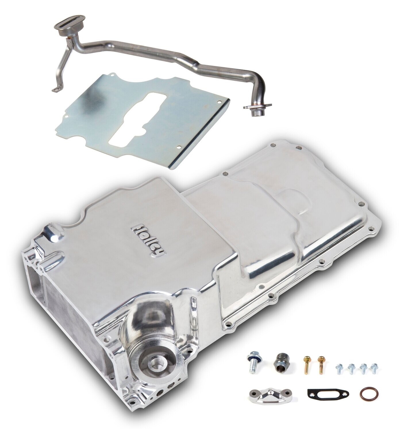 Holley GM LS Swap Oil Pan - Polished - additional front clearance

GM LS Swap Oil Pan - Polished - 1955-87 GM/Muscle Car/Classic Car/Trucks Cars requiring more clearance at the front half of the oil p