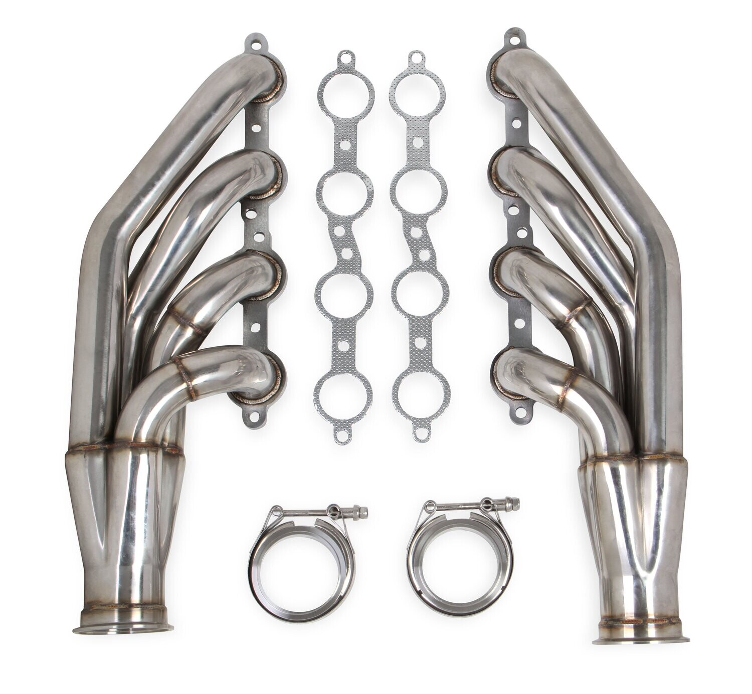 Flowtech LS Turbo Headers-Polished
 (Up and forward) 1-7/8&quot; 304SS GM 4.8/5.3/6.0L V8 Polished Finish