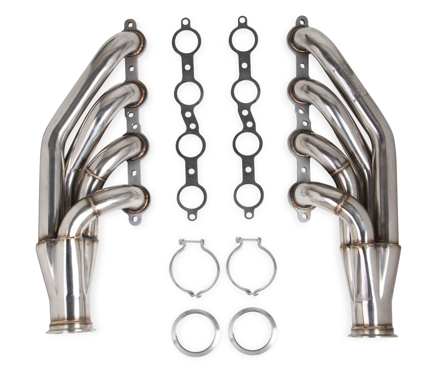 Flowtech LS Turbo Headers-Polished
(Up and forward) 1-3/4&quot; 304SS GM 4.8/5.3/6.0L V8 Polished Finish