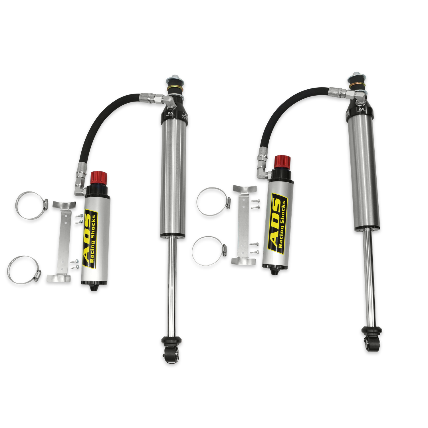ADS Direct Fit Race Shocks - Rear  1999-2006 Toyota Tundra 2WD/4WD - 2.5 in. Shocks - Remote Reservoir - Compression Adjuster - For Use with Full Leaf Pack Replacement 2-3 in. Lift