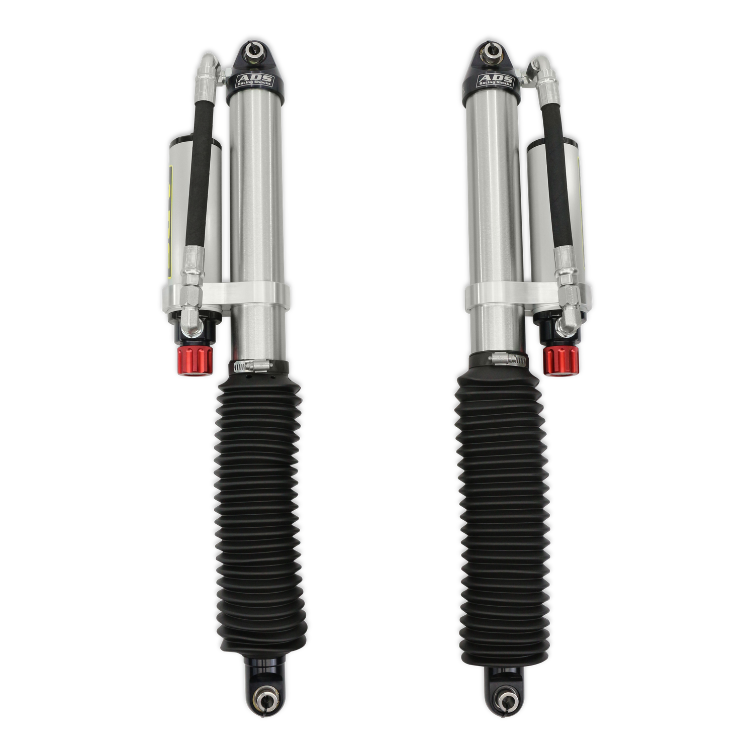 ADS Direct Fit Race Shocks - Rear  2018-2024 Jeep Wrangler - 2.5 in. Shocks - 3-4 in. Lift - Remote Reservoir - Compression Adjuster