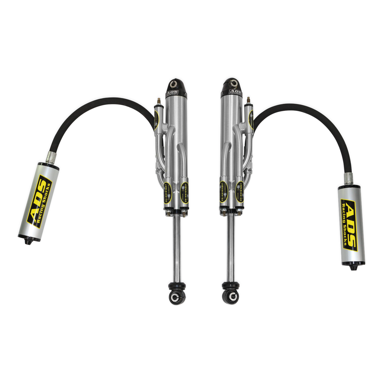 ADS Direct Fit Race Shocks - Rear  2018-2024 Jeep Wrangler- 2.5 in. Shock - 3-4 in. Lift - 3 Tube Bypass - Remote Reservoir