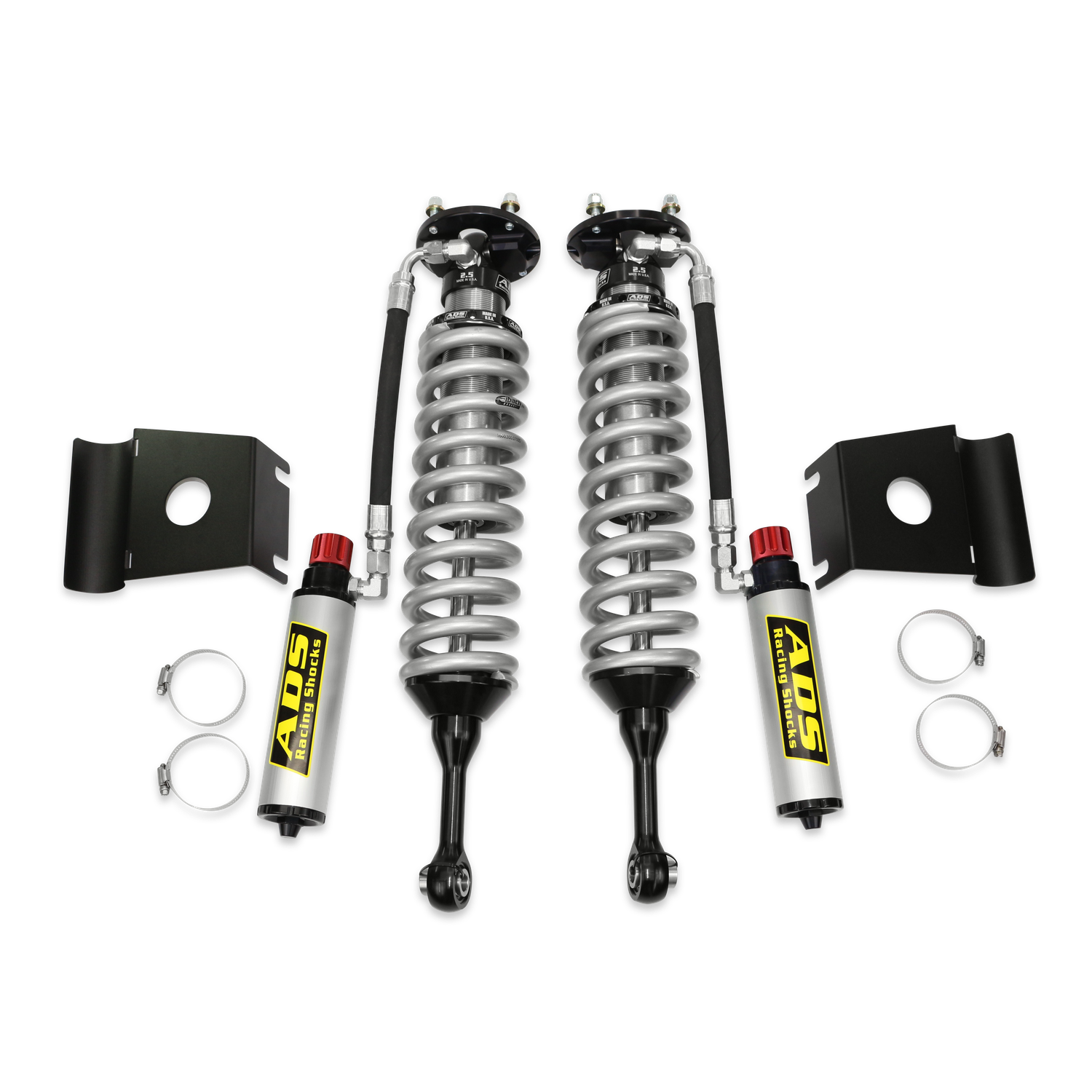 ADS Direct Fit Race Shock - Front  2007-2021 Toyota Tundra 2WD/4WD - 2.5 in. Shock - 4 in. Lift (Crew Max 4WD) - Remote Reservoir - Compression Adjuster