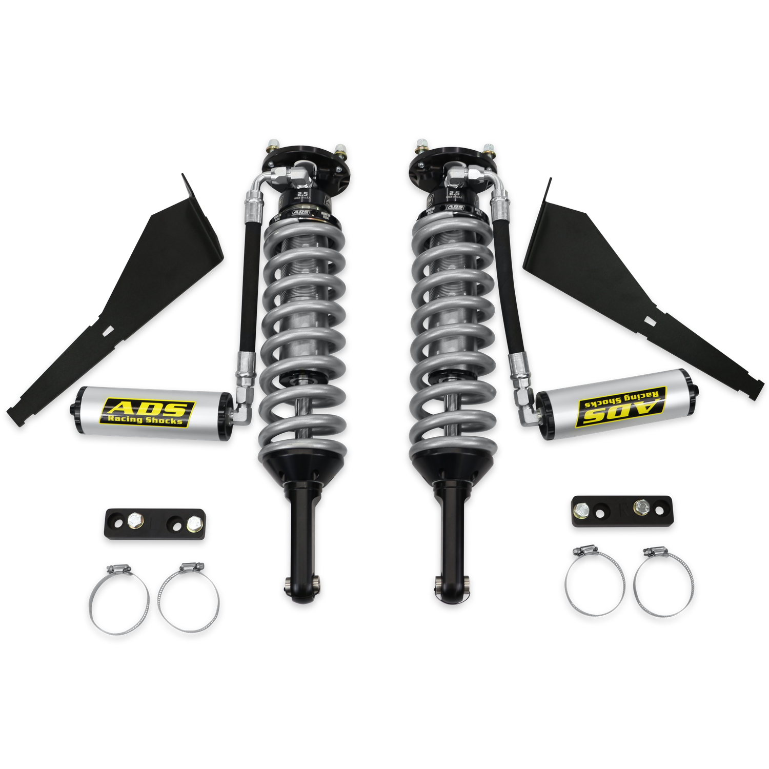 ADS Direct Fit Race Shocks - Front  2017-2022 Chevrolet Colorado/GMC Canyon ZR2 - 2.5 in. - Shocks - 0-2 in. Lift - Remote Reservoir - Compression Adjuster