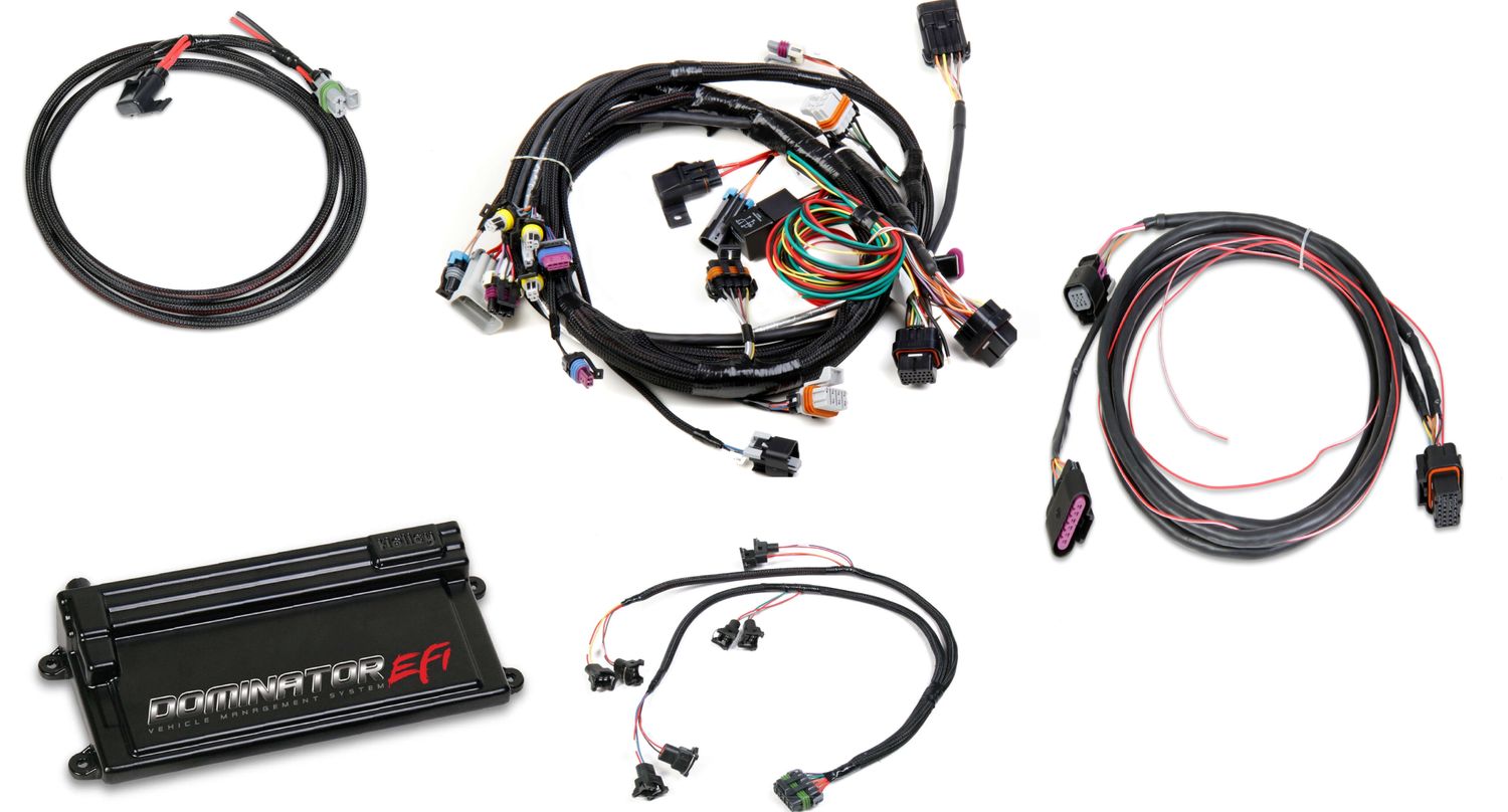 Dominator EFI Kit - LS1 Main Harness w/ Trans and DBW with EV1 Injector Harness  Fits GM LS 24x Crank, 1x Cam - LS1/LS6 style Engines with EV1 Injectors a 4L60/80E Transmission, and a DBW Throttle Bod