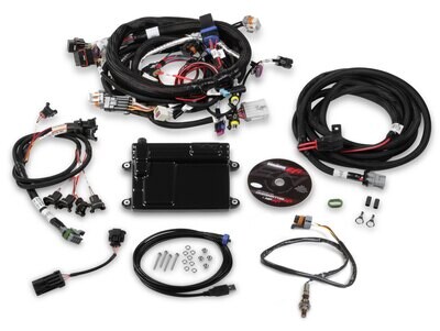 HP EFI ECU &amp; Harness Kits  GM LS2/3/7 (58x crank sensor) with Jetronic/Minitimer (Bosch type) connectors on injector harness (fits Holley 522-xxx injectors), Includes Bosch Oxygen Sensor