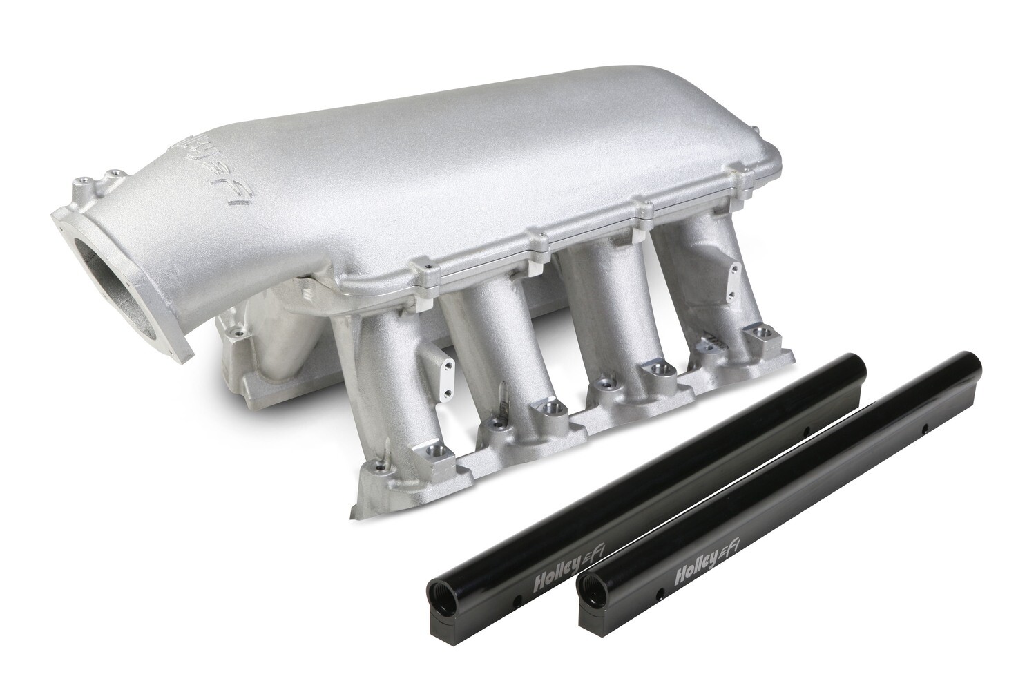 Holley Hi-Ram Intake - GM LS3/L92  EFI Hi-Ram Intake for 1 x 105mm GM LS Throttle Body - Longitudinal Mount Plenum Top