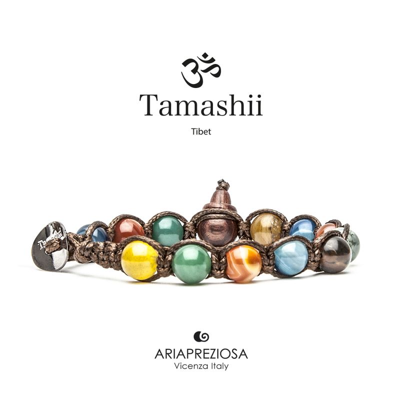 Tamashii Bracciale Agata Striata Mix Colori