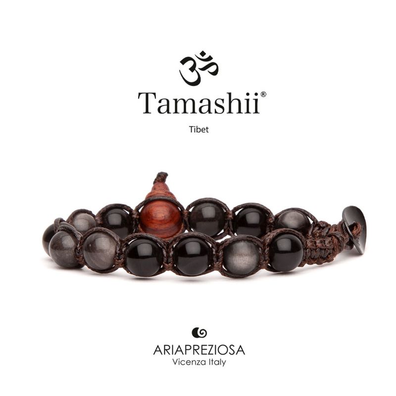Tamashii Bracciale Ossidiana Argento