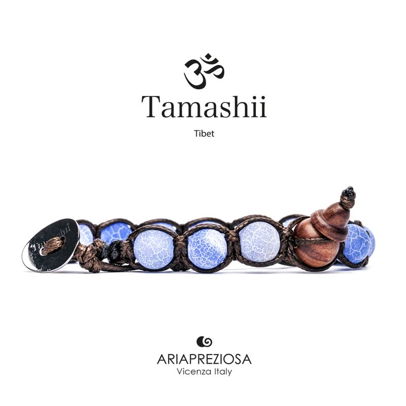 Tamashii Bracciale Agata Azzurro Cielo Cracked