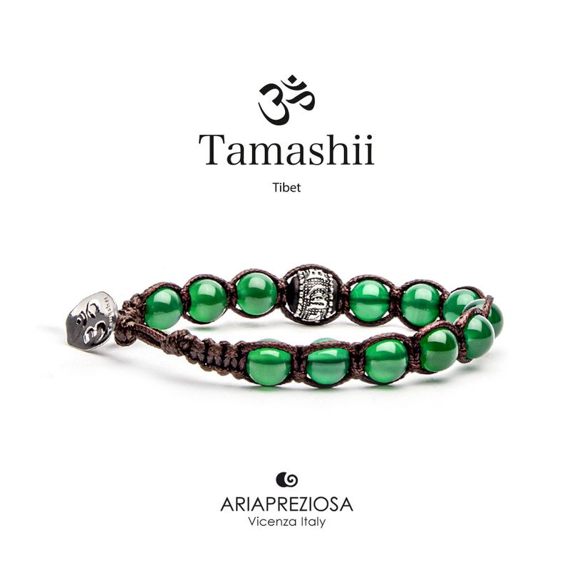 Tamashii Bracciale Ruota Della Preghiera Agata Verde