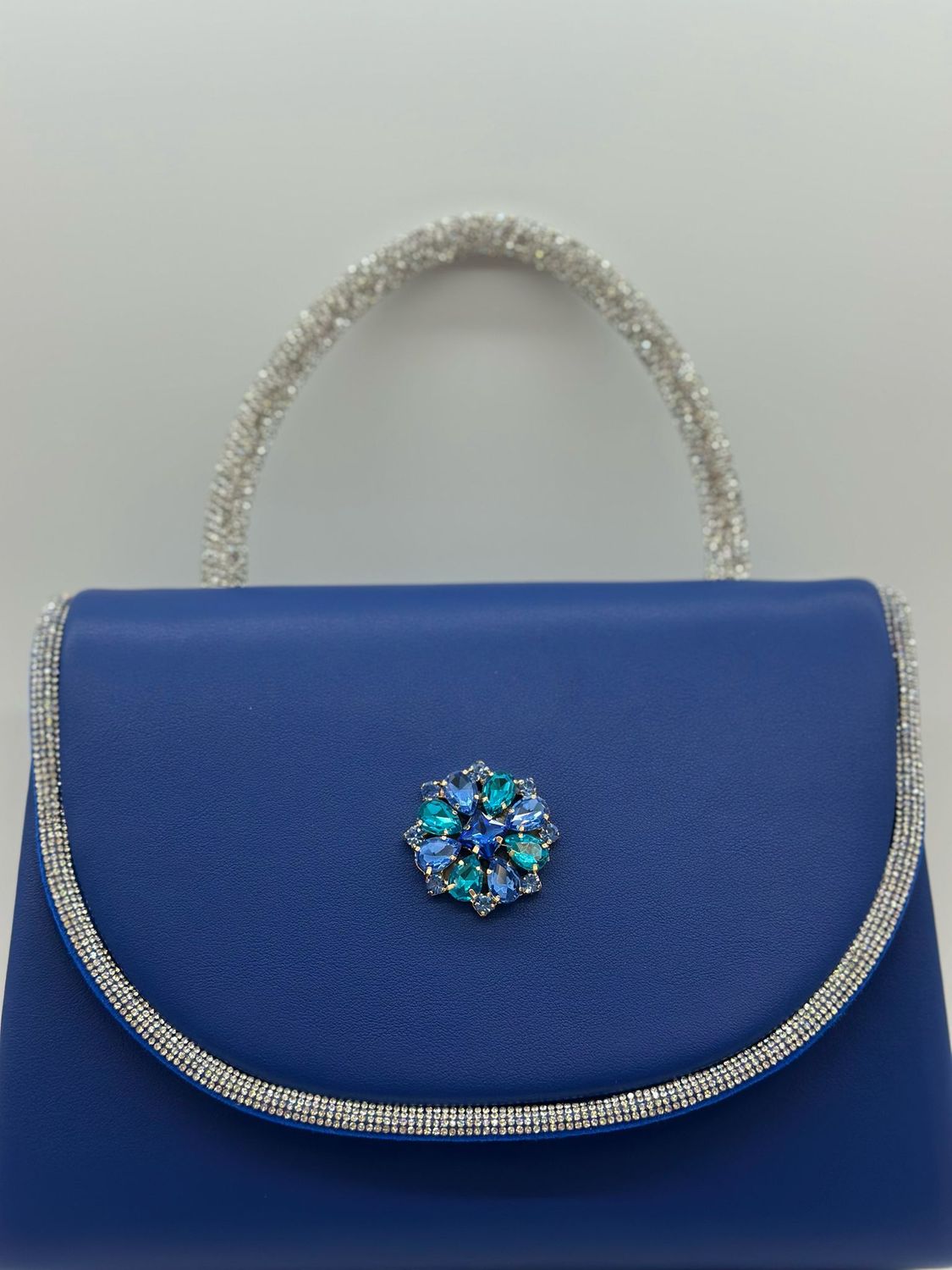 Borsa blu da cerimonia
