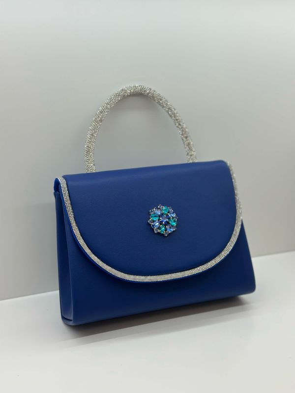 Borsa blu da cerimonia