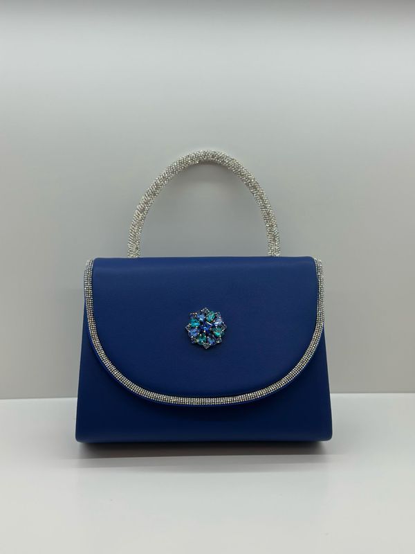 Borsa blu da cerimonia