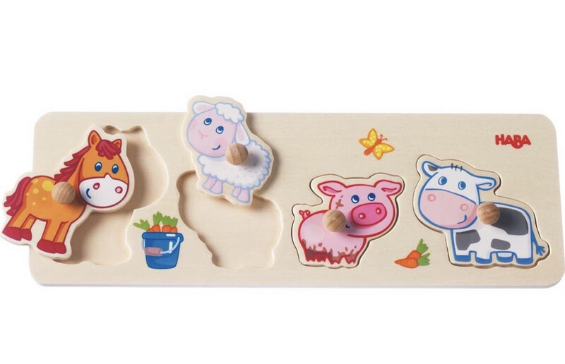 Haba Baby Farm Animal Puzzle