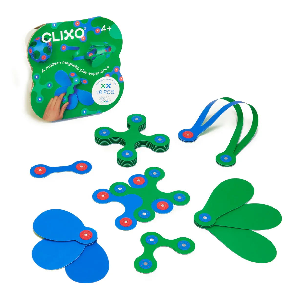 Clixo Green &amp; Blue 18 Pcs