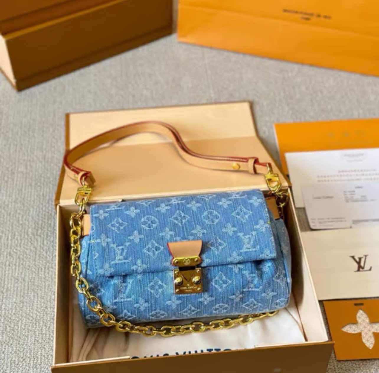 Blue Denim Crossbody
