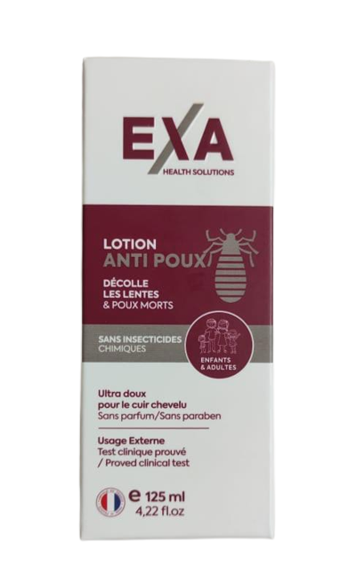 EXA LOTION ANTI POUX POUR ENFANTS ET ADULTES 125 ML