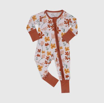 Autumn Blooms Bamboo Romper