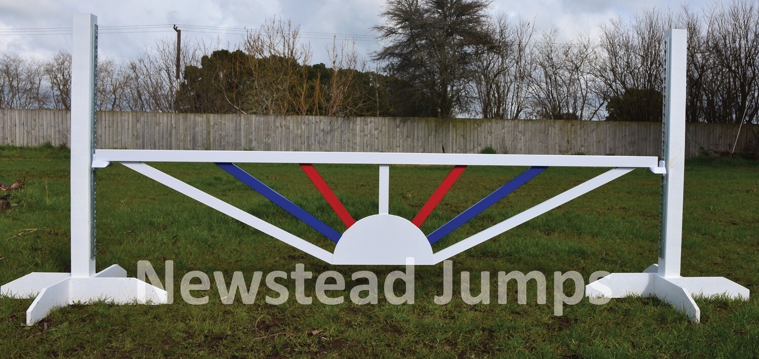 Aluminium Hanging Filler Tri colour: Red-Dark Blue-White