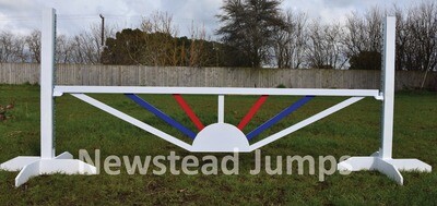 Aluminium Hanging Filler Tri colour: Red-Dark Blue-White