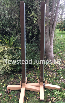 Aluminium Upright Jump Stands - Brown