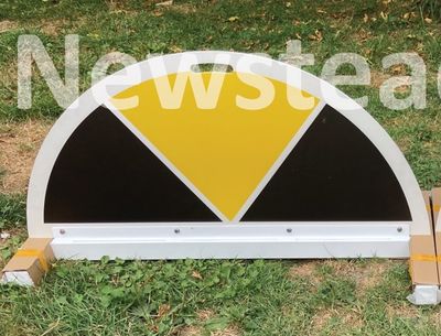 Half Round - Yellow-Black