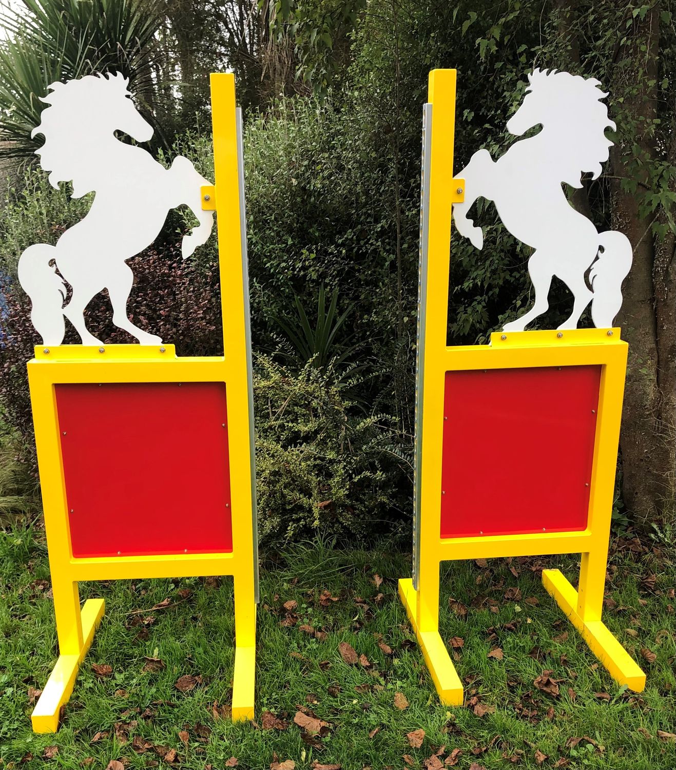 SALE - Aluminium Jump Stands Horse