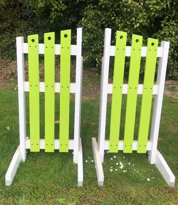 Wooden Picket Wing Jump Stands