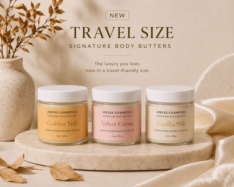 JRECEE Cosmetics Signature Travel Size Body Butter (3 oz) 