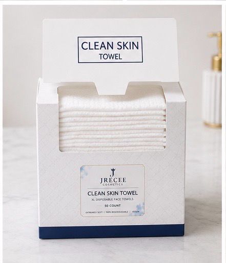JRECEE Cosmetics Clean Skin Towels