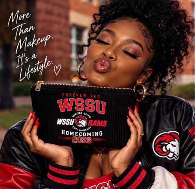 WSSU Forever Red 2026 Limited-Edition Makeup Bag ❤️🖤