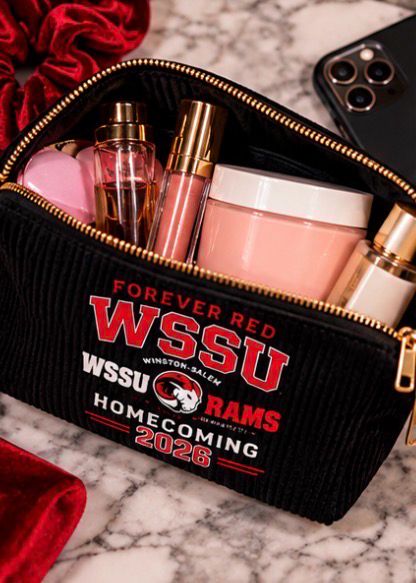 WSSU Forever Red 2026 Limited-Edition Makeup Bag ❤️🖤 WSSU Forever Red 2026 Limited-Edition Makeup Bag ❤️🖤