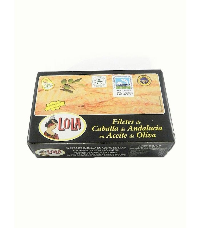 Filetes de caballa de Andalucía en aceite de oliva 125g