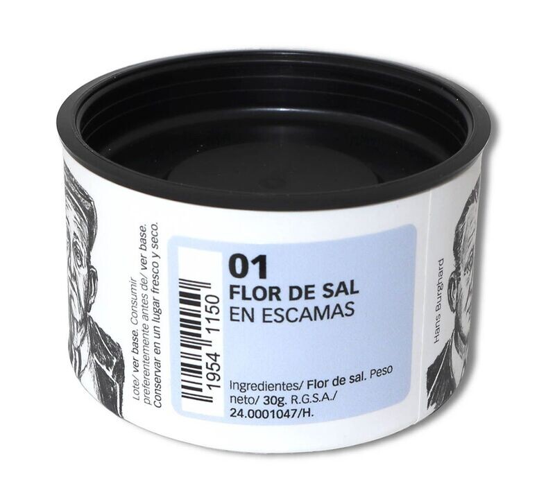 Flor de sal ecológica en escamas