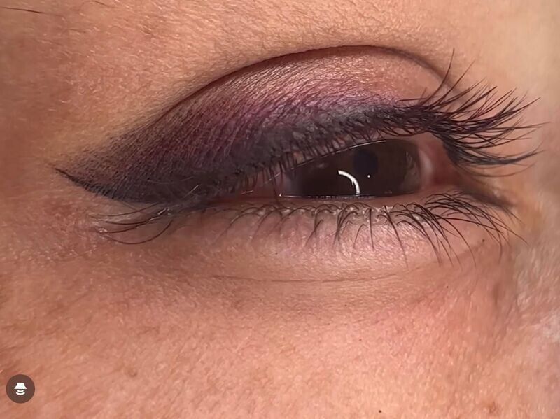 Micropigmentación eyeliner difuminado