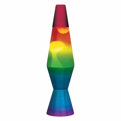 Lava Lamp 11.5" - (C.BASE) Rainbow