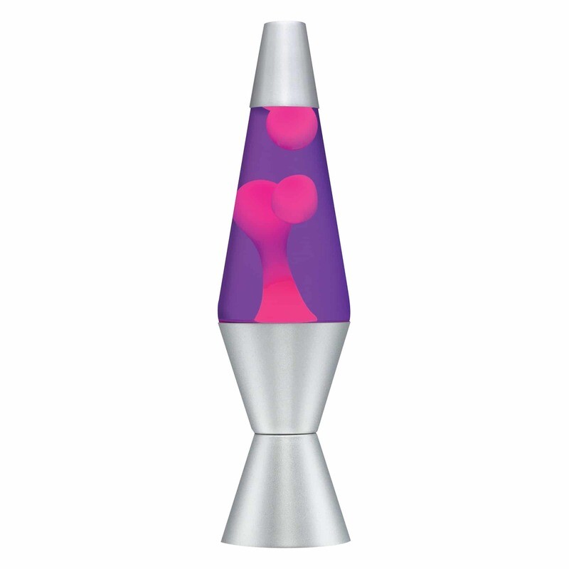 Lava Lamp 14.5&quot; - Pink w/ Purple