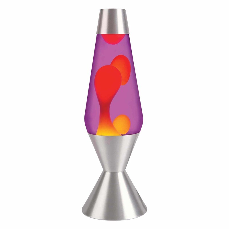 Lava Lamp 16.3&quot; - Yellow &amp; Purple