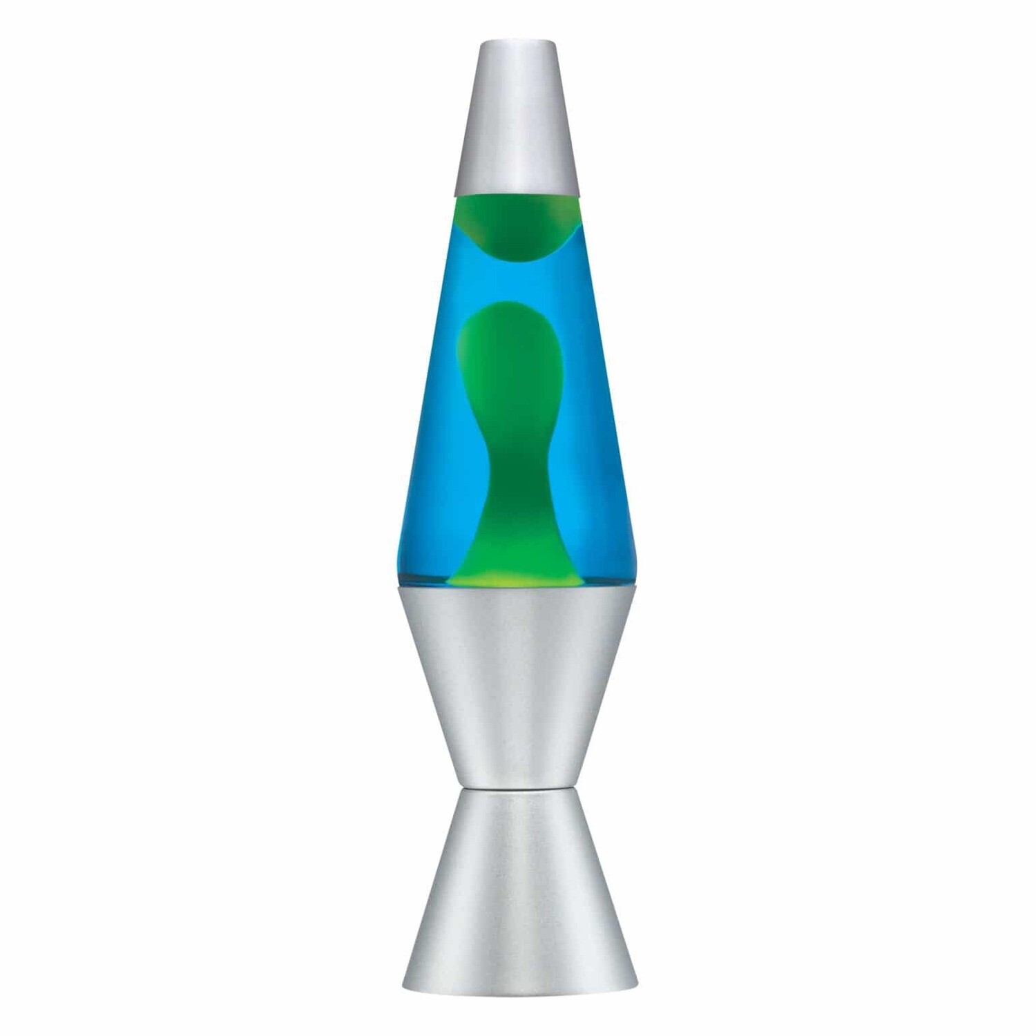 Lava Lamp 11.5&quot; - Yellow w/ Blue