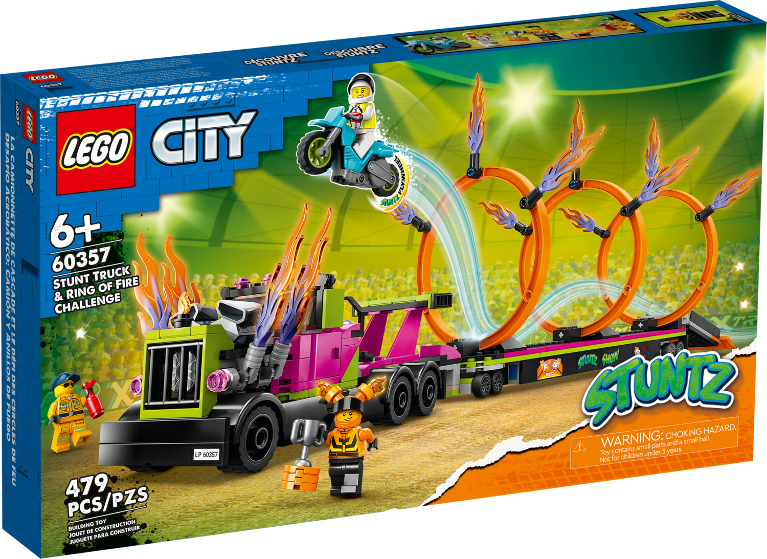 LEGO® CITY - Stunt Truck &amp; Ring of Fire Challenge