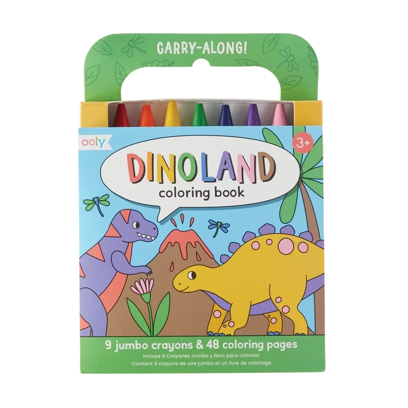 Carry Along Crayon and Colouring Book - Dinoland