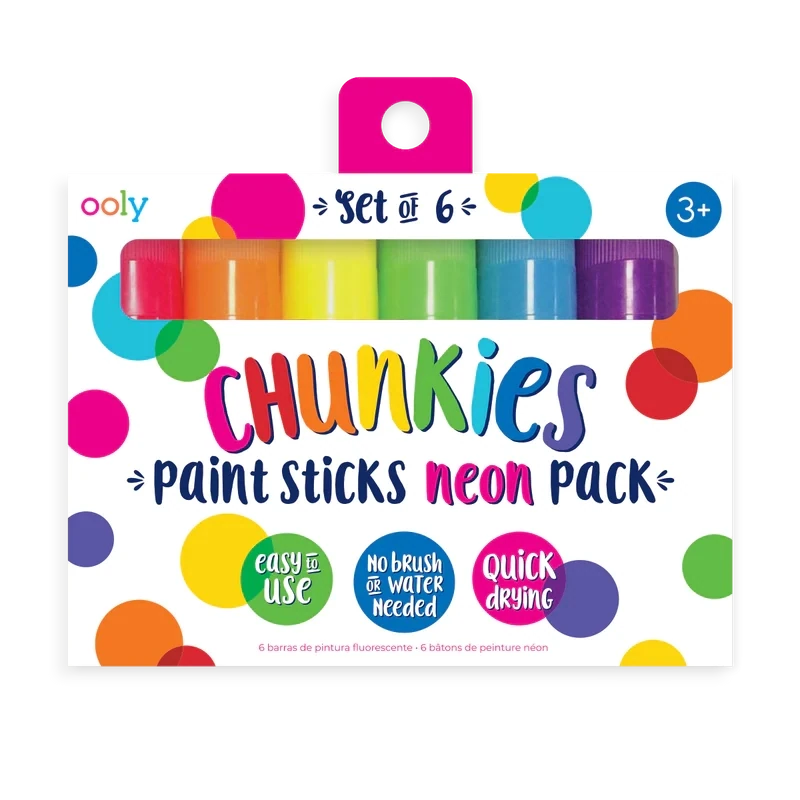 Chunkies Paint Sticks 6 pk - Neon
