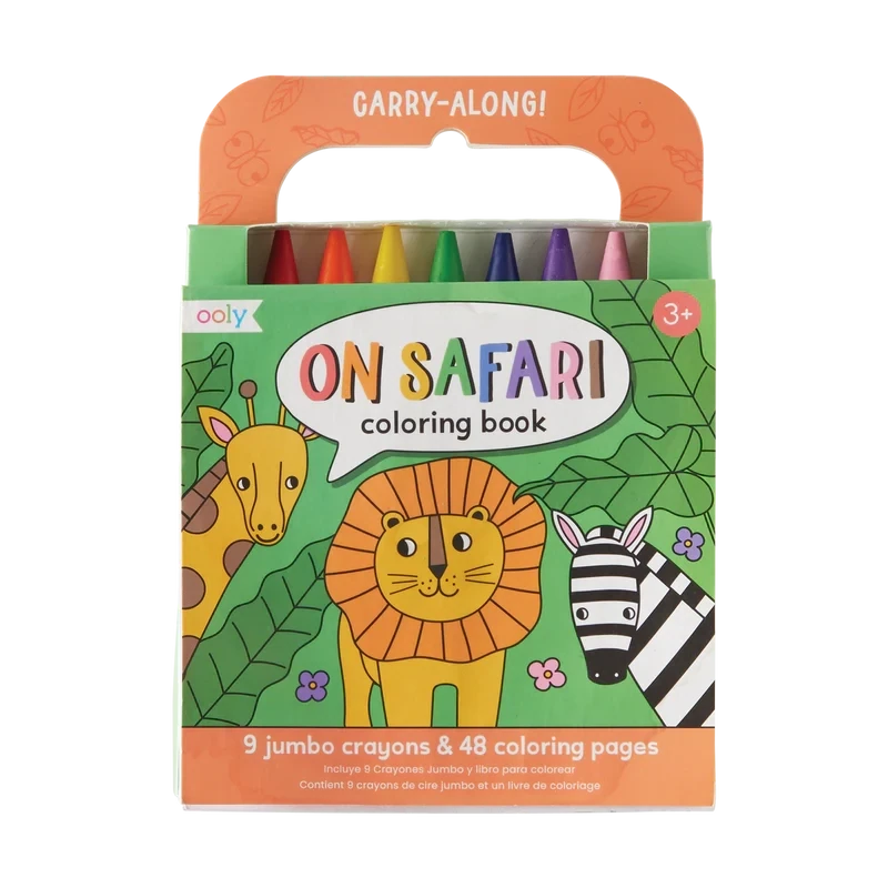 Carry Along Crayon and Colouring Book - Safari