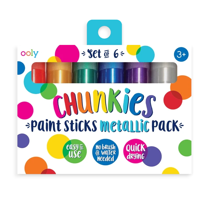 Chunkies Paint Sticks 6 pk - Metallic